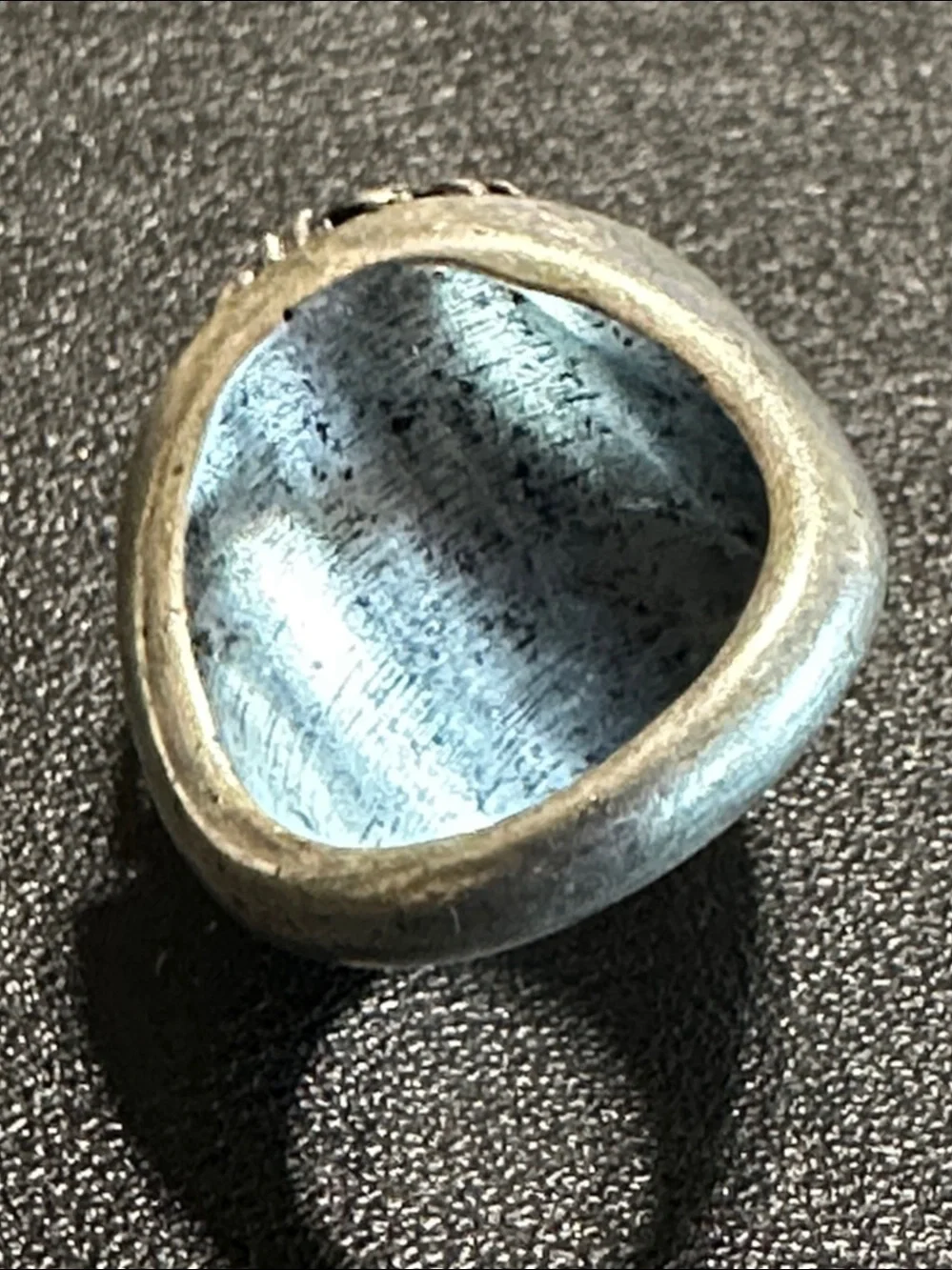 Bird In A Cage Silver-Tone Statement Ring